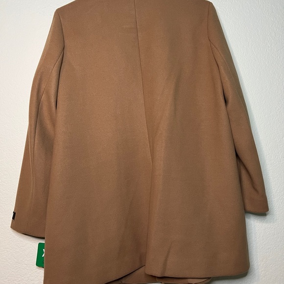 DKNY Women's Walker Wool Camel Coat Size XL - Picture 2 of 11